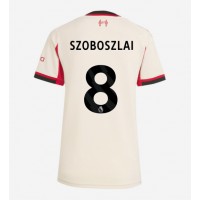 Stroje piłkarskie Liverpool Dominik Szoboszlai #8 Koszulka Wyjazdowej dla damskie 2025-26 Krótki Rękaw